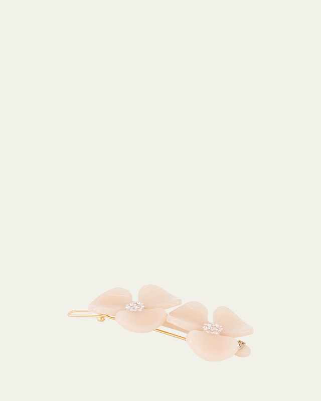 Crystal Flower Barrette